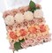 Artificial Flowers Combo Box Set, Blush Gradient Color Fake Flower Leaf with Stems for DIY Wedding Bouquets Table Centerpieces Baby Shower Home Party Floral Arrangements Decorations